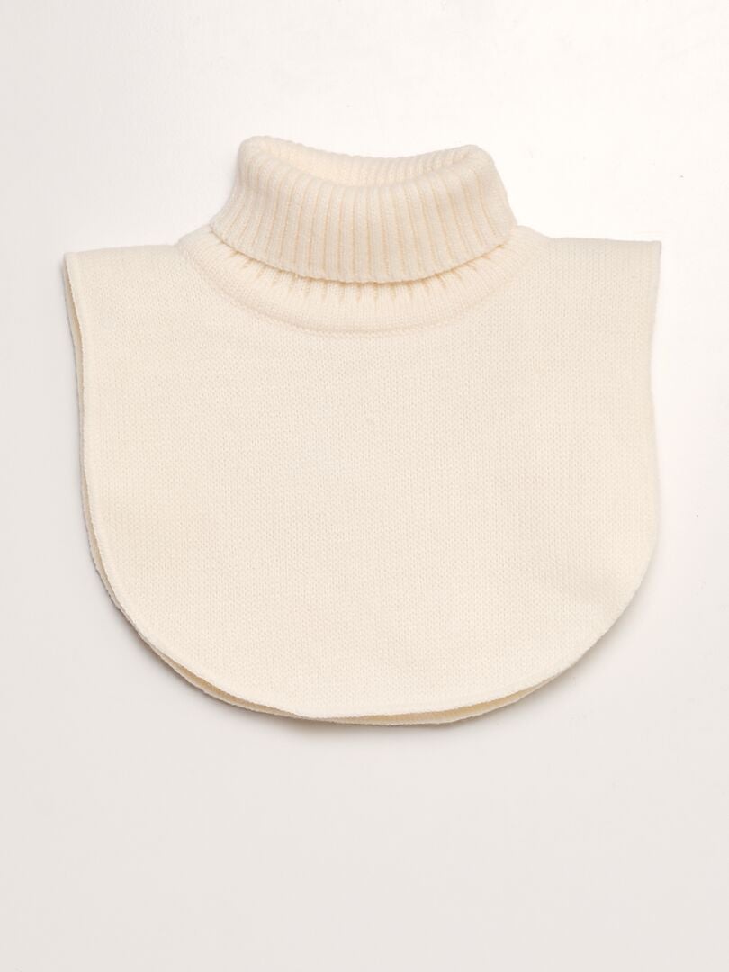 Plastrón de punto en el cuello BEIGE - Kiabi