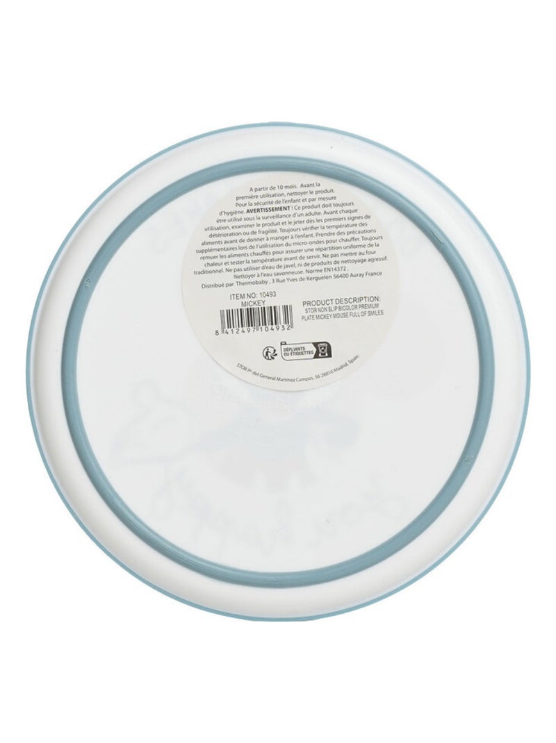 Plato antideslizante thermobaby mickey mouse de termoplástico apto para microondas Azul - Kiabi