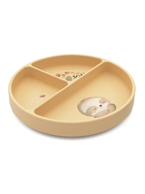Plato compartimentado de silicona con ventosa - animales | sassi junior - Kiabi