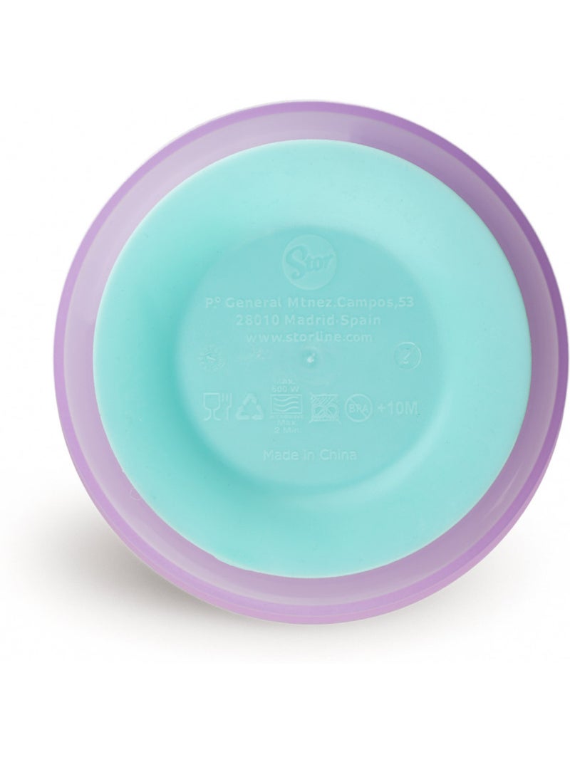 Plato con ventosa Disney Baby Lilo & Stitch de silicona antideslizante apto para microondas Violeta - Kiabi