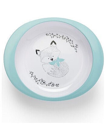 Plato de melamina con motivo bosque Thermobaby 360 ml para las primeras comidas