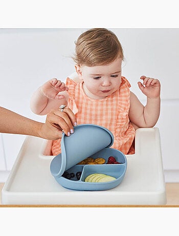 Plato de silicona para bebé con ventosa y tapa | B.Box