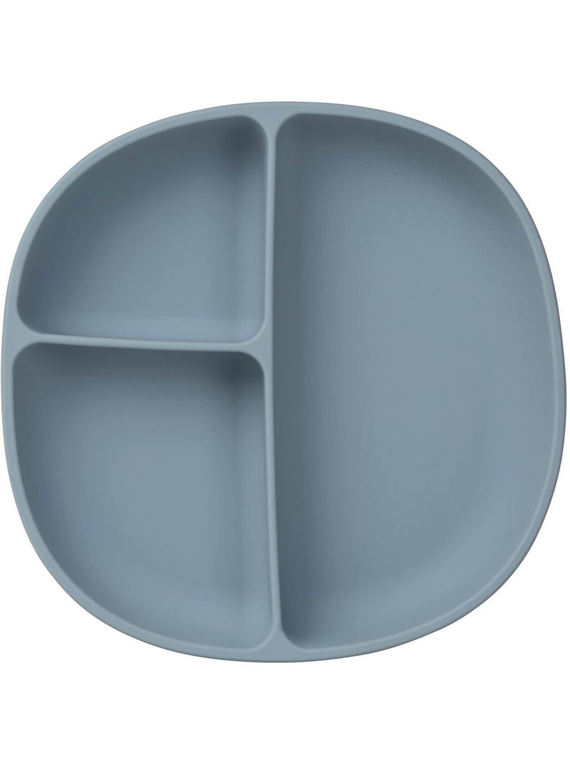 Plato de silicona para bebé con ventosa y tapa | B.Box Azul - Kiabi