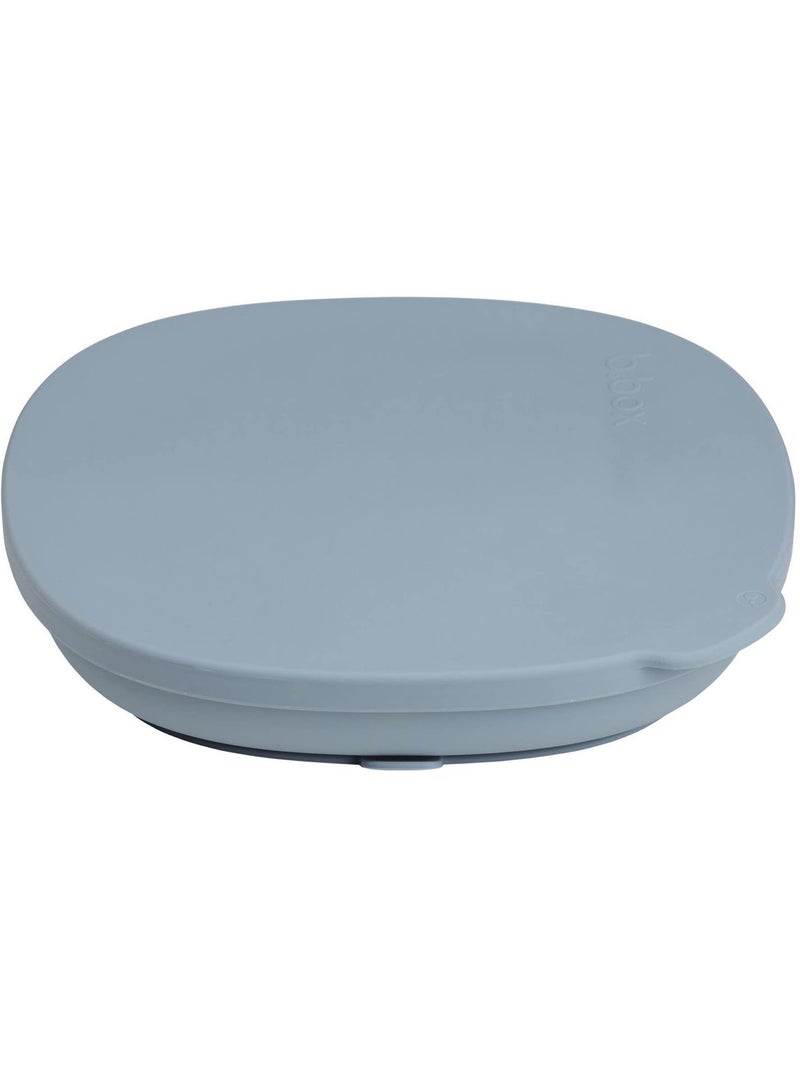 Plato de silicona para bebé con ventosa y tapa | B.Box Azul - Kiabi