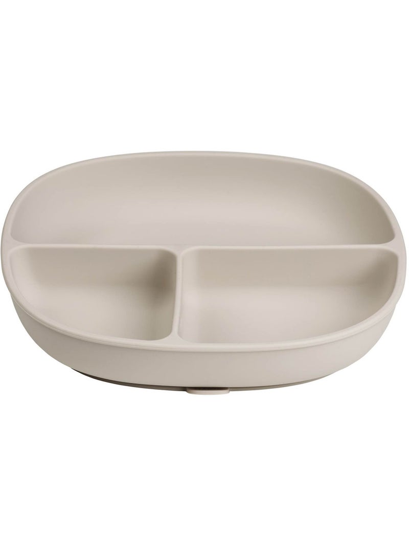 Plato de silicona para bebé con ventosa y tapa | B.Box Beige - Kiabi