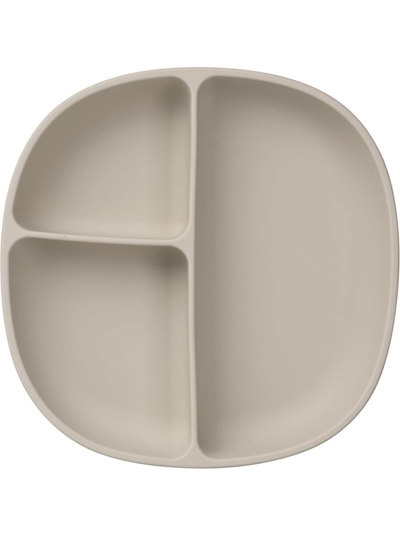 Plato de silicona para bebé con ventosa y tapa | B.Box Beige - Kiabi