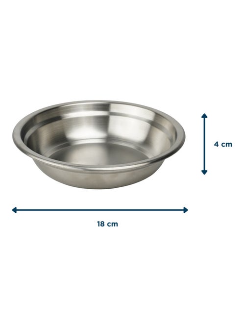 Plato hondo de acero inoxidable Thermobaby sin BPA 18 x 23 x 4 cm - Kiabi Plato hondo de acero inoxidable Thermobaby sin BPA 18 x 23 x 4 cm - Kiabi