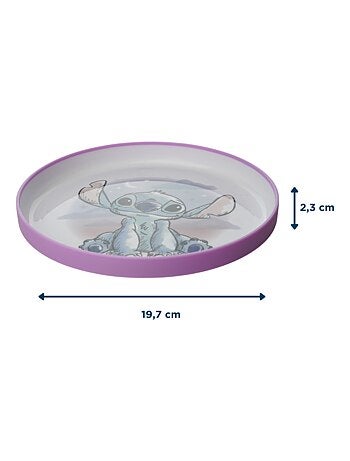 Plato para bebé Disney Lilo & Stitch antideslizante para microondas sin BPA