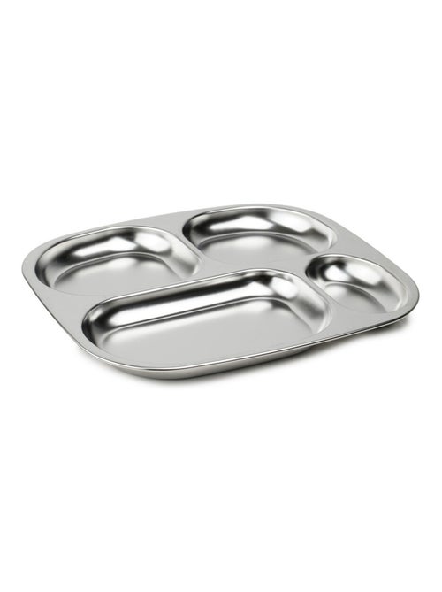 Plato Thermobaby de acero inoxidable 18/10 con 4 compartimentos - Kiabi Plato Thermobaby de acero inoxidable 18/10 con 4 compartimentos - Kiabi