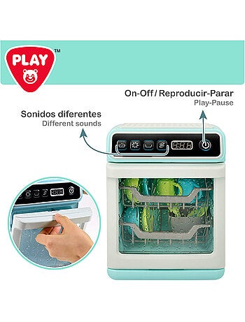 Play lavavajillas juguete c/luz, sonido y accesorios