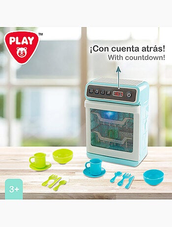 Play lavavajillas juguete c/luz, sonido y accesorios