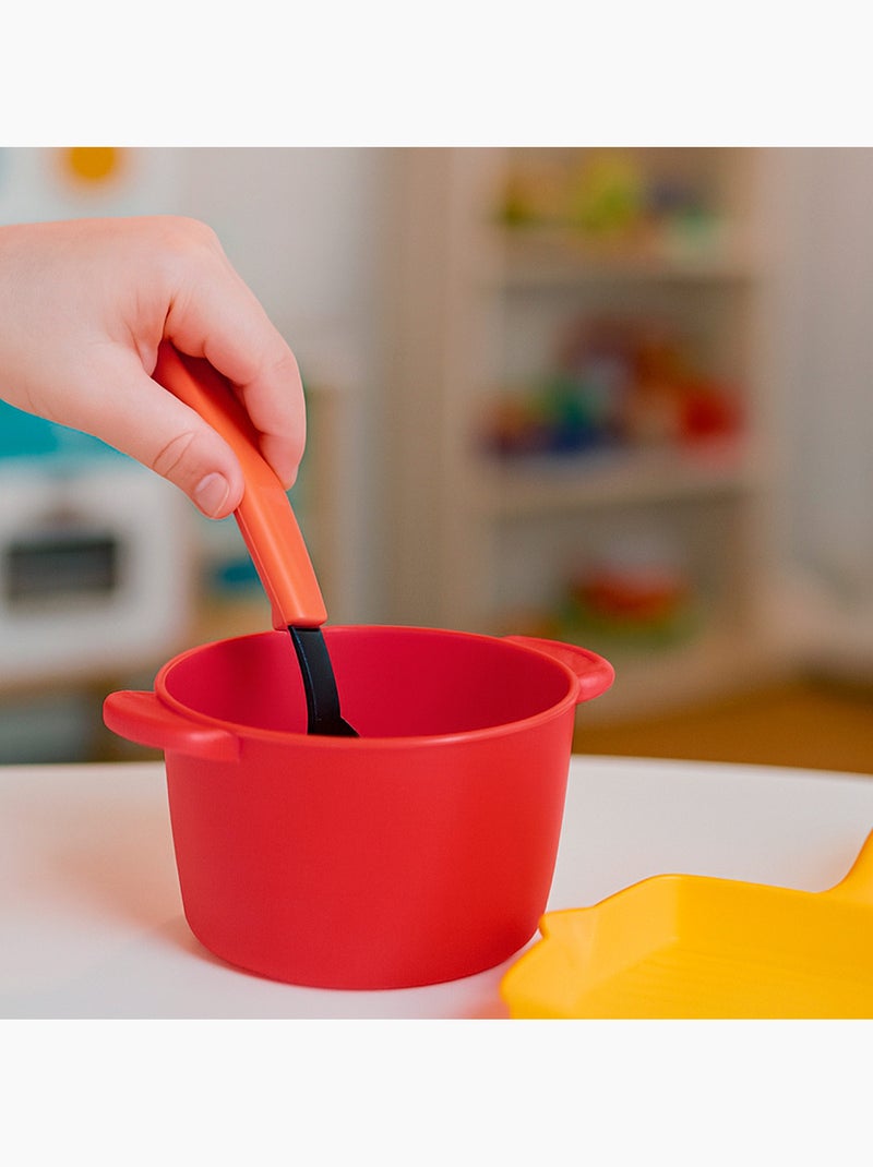 Play set de cocina infantil 13 piezas con ollas, sartén, colador y utensilios N/D - Kiabi