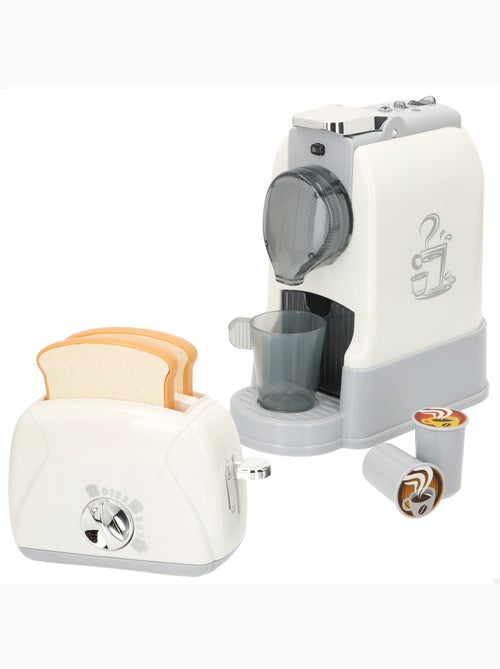 Play set tostadora y cafetera de juguete con luz y sonido - Kiabi