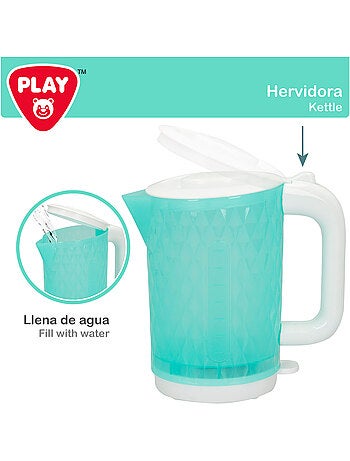 Play set tostadora y hervidor de juguete c/luz y sonido