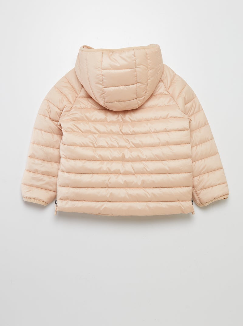 Plumífero cálido con capucha - colección fácil de poner BEIGE - Kiabi