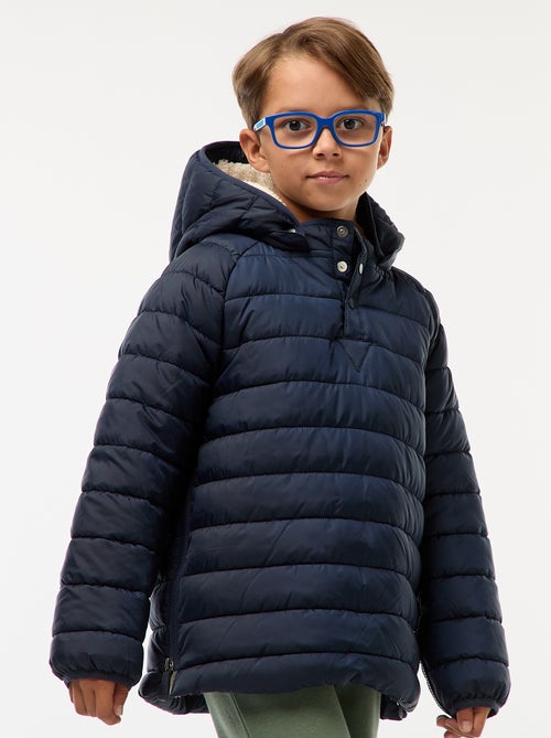 Plumífero cálido con capucha - colección fácil de poner - Kiabi