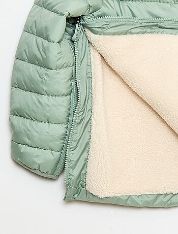 Plumífero cálido con capucha - colección fácil de poner