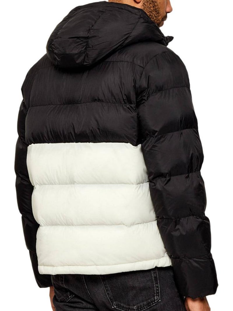 Plumífero Calvin Klein Jeans de Nylon para Hombre Negro Blanco - Kiabi