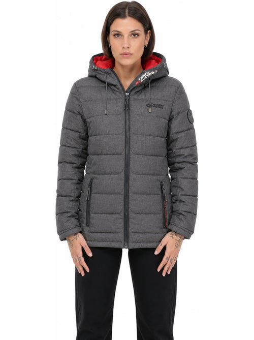 Plumífero con acolchado de fantasía y capucha astaneak – canadian peak - Kiabi Plumífero con acolchado de fantasía y capucha astaneak – canadian peak - Kiabi