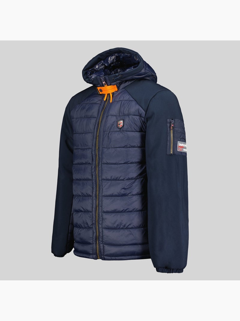 Plumífero con capucha abator – geographical norway Azul marino - Kiabi