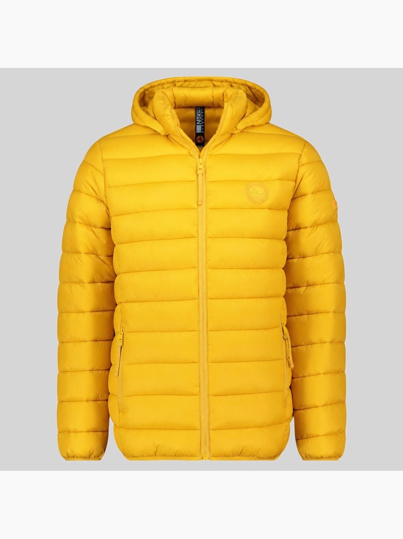 Plumífero con capucha amiglobolor hood – geographical norway Mostaza - Kiabi