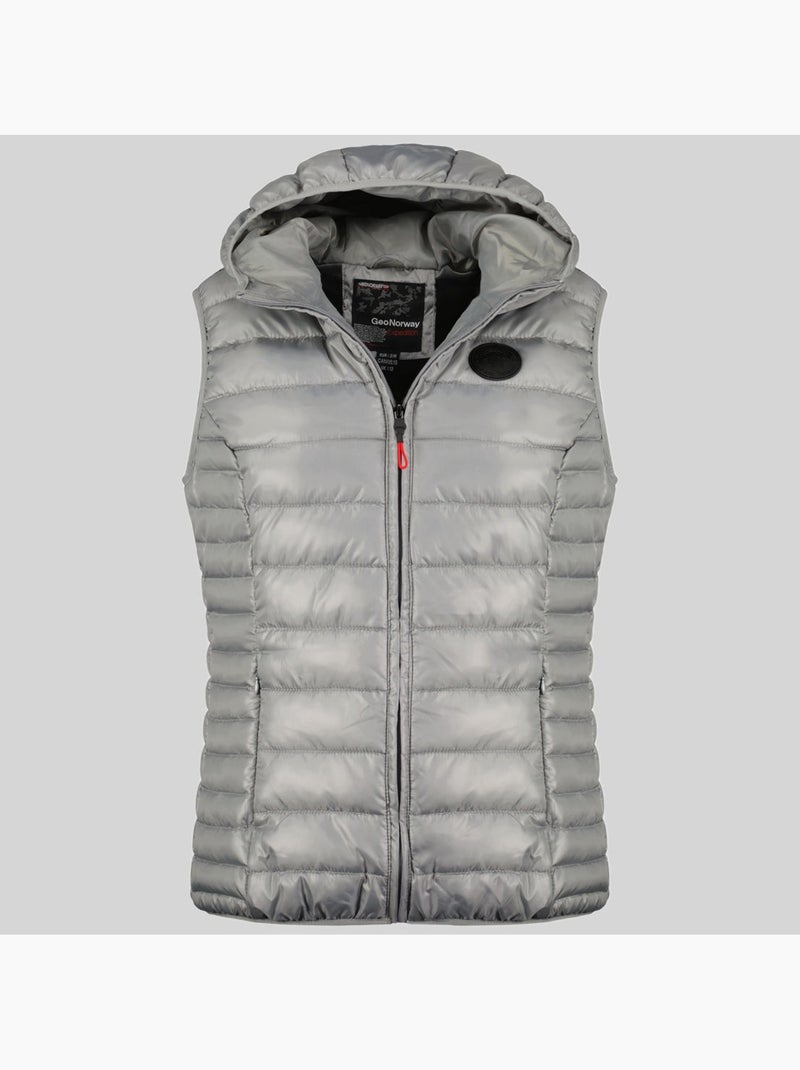 Plumífero con capucha annecy vest hood – geographical norway Gris claro - Kiabi