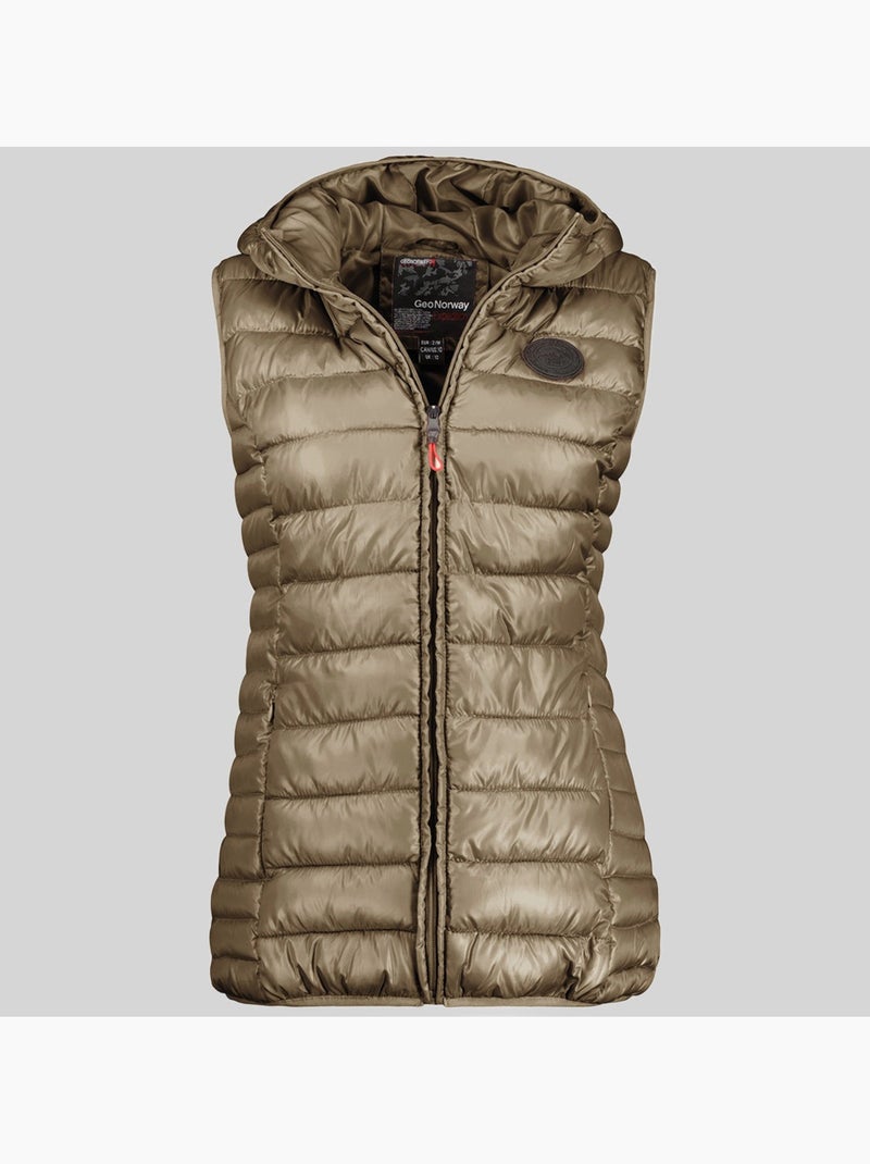 Plumífero con capucha annecy vest hood – geographical norway Gris tormenta - Kiabi