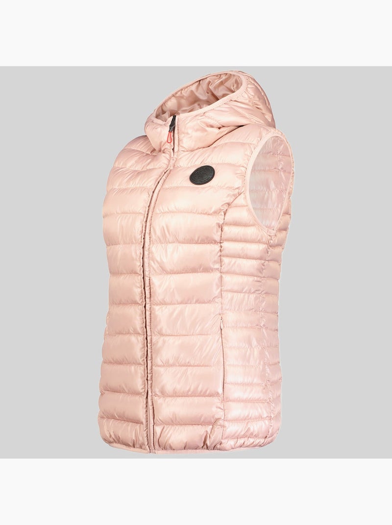 Plumífero con capucha annecy vest hood – geographical norway Rosa pálido - Kiabi