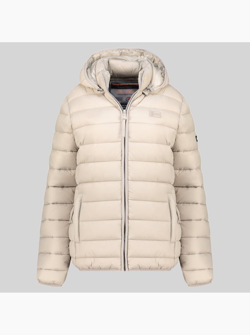 Plumífero con capucha atichoko hood – geographical norway Beige - Kiabi