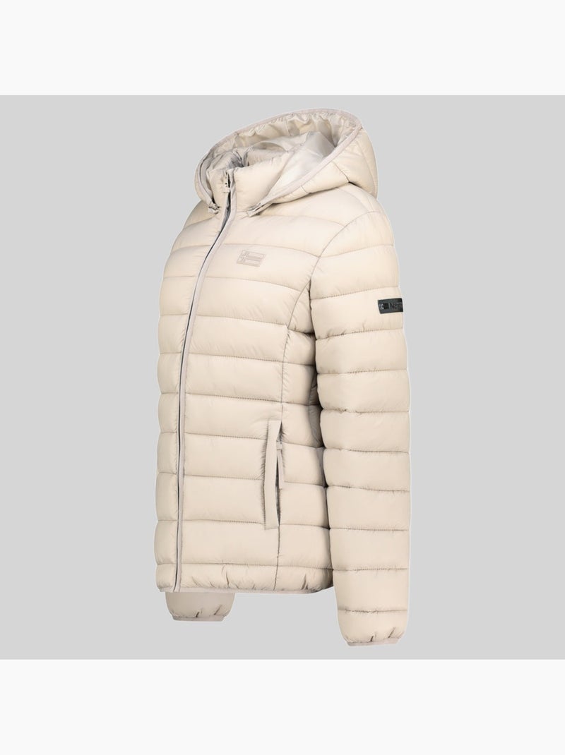 Plumífero con capucha atichoko hood – geographical norway Beige - Kiabi