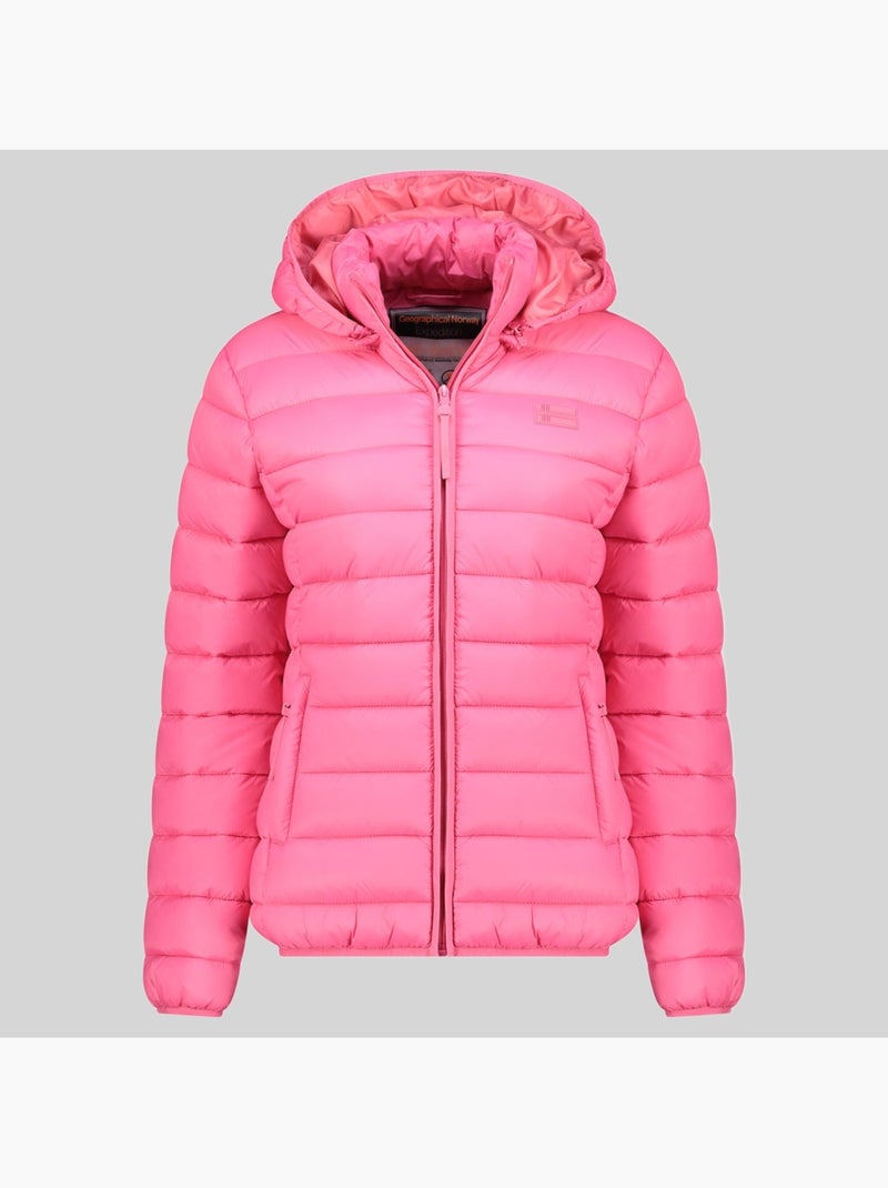 Plumífero con capucha atichoko hood – geographical norway Rosa fluo - Kiabi