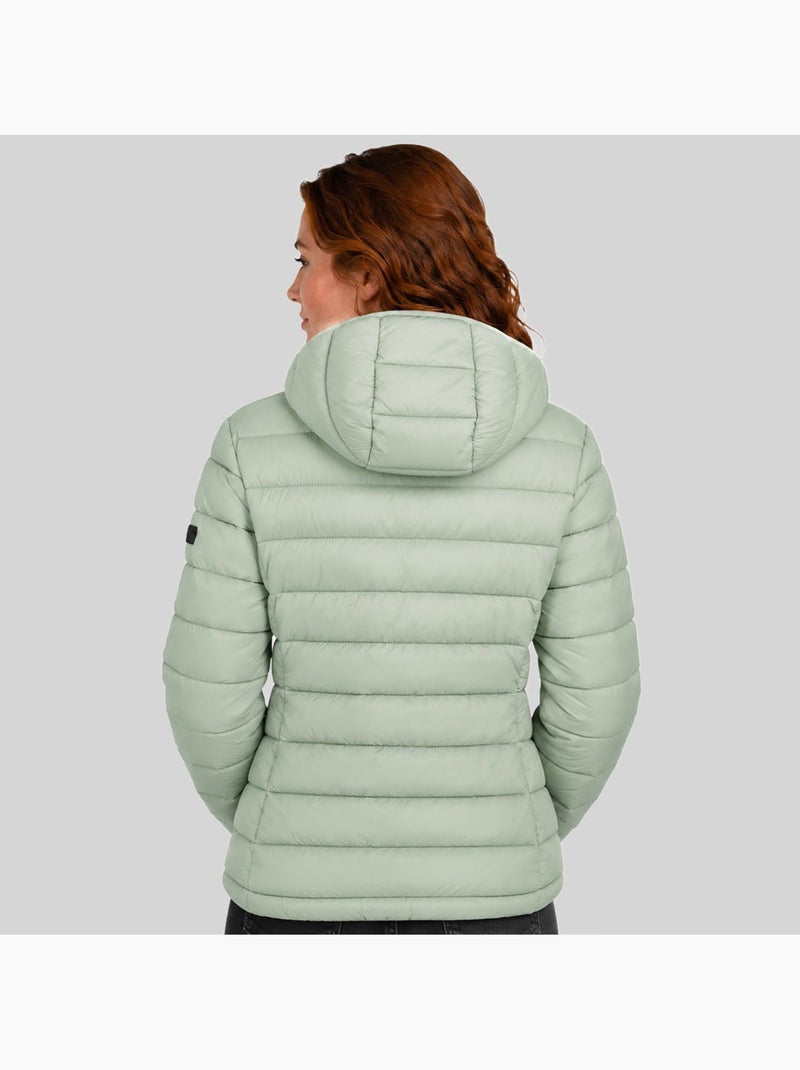 Plumífero con capucha atichoko hood – geographical norway Verde pastel - Kiabi