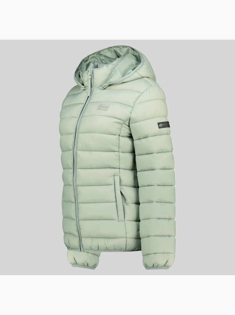 Plumífero con capucha atichoko hood – geographical norway Verde pastel - Kiabi