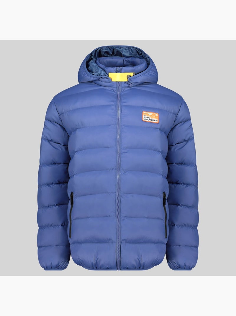 Plumífero con capucha avalanche hood – geographical norway Azul vaquero - Kiabi