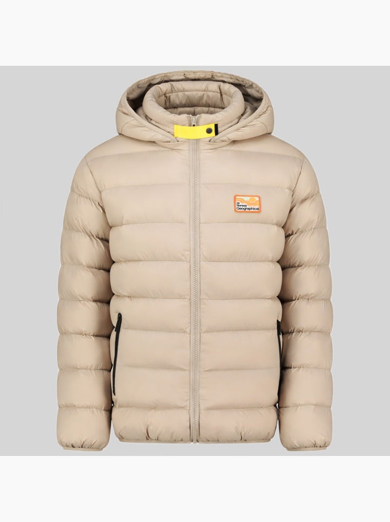 Plumífero con capucha avalanche hood – geographical norway Beige - Kiabi
