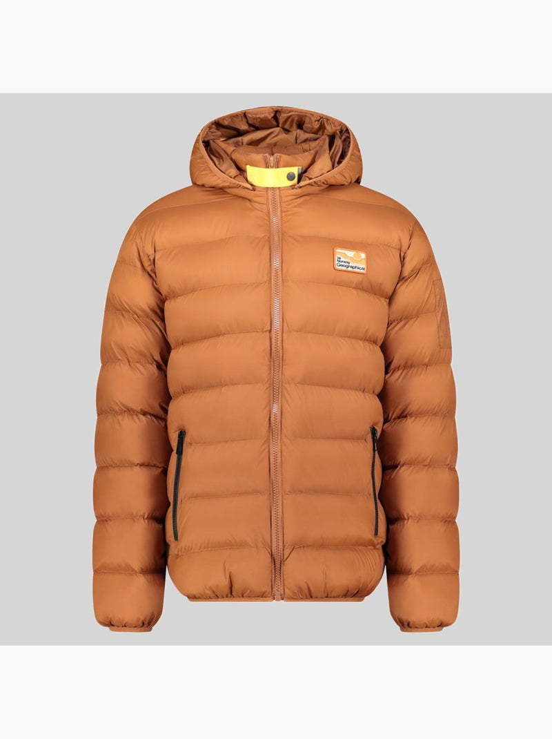 Plumífero con capucha avalanche hood – geographical norway Camel - Kiabi