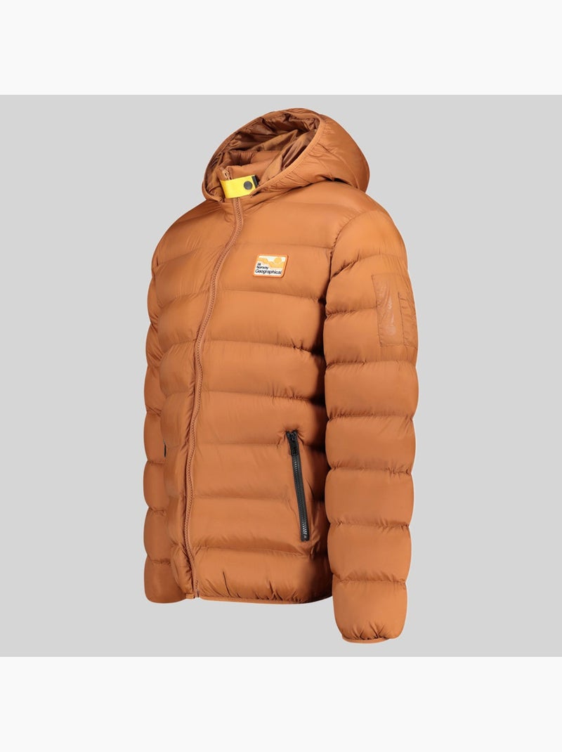 Plumífero con capucha avalanche hood – geographical norway Camel - Kiabi