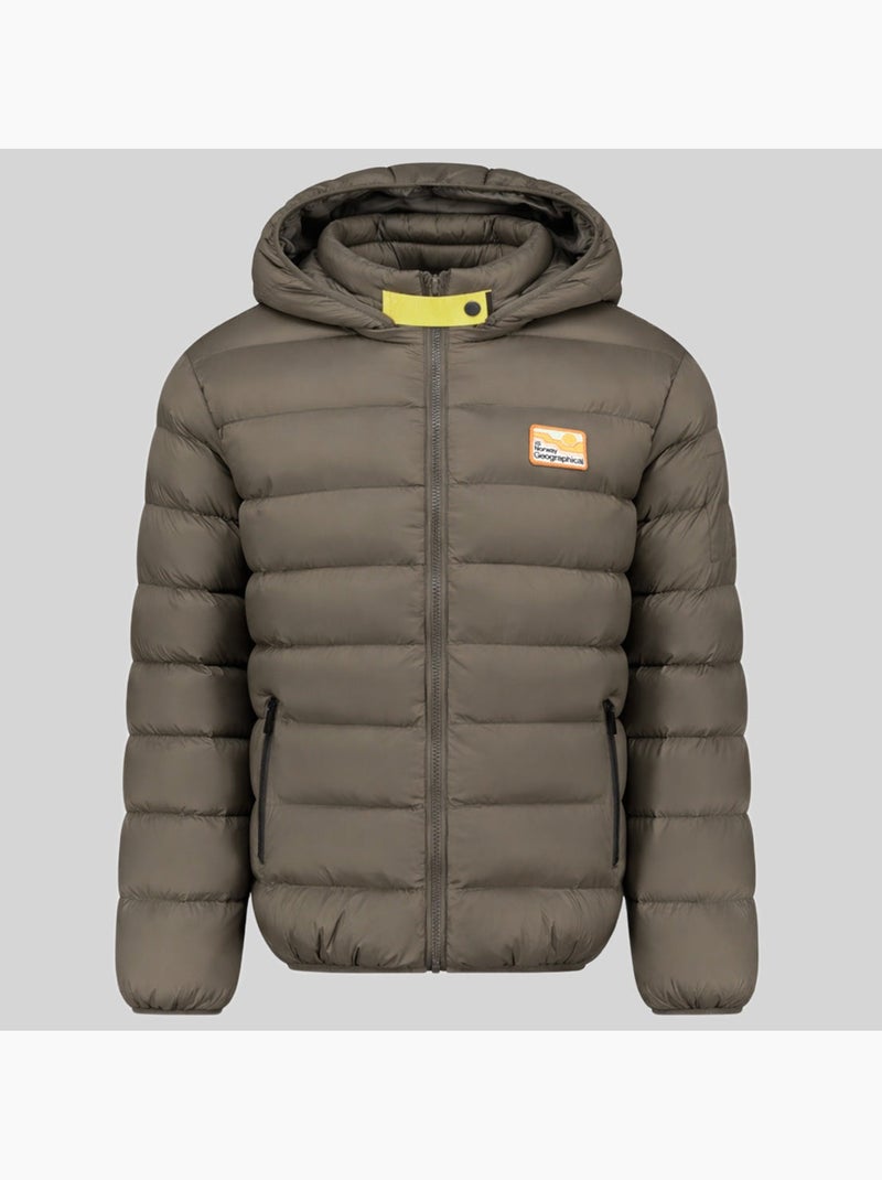 Plumífero con capucha avalanche hood – geographical norway Caqui - Kiabi