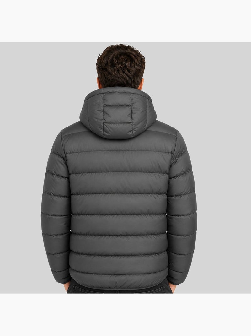 Plumífero con capucha avalanche hood – geographical norway Gris oscuro - Kiabi