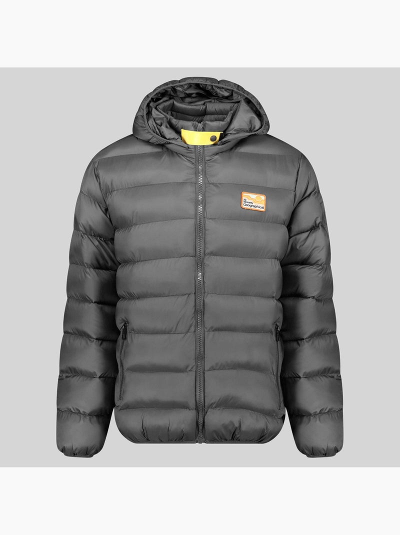 Plumífero con capucha avalanche hood – geographical norway Gris oscuro - Kiabi