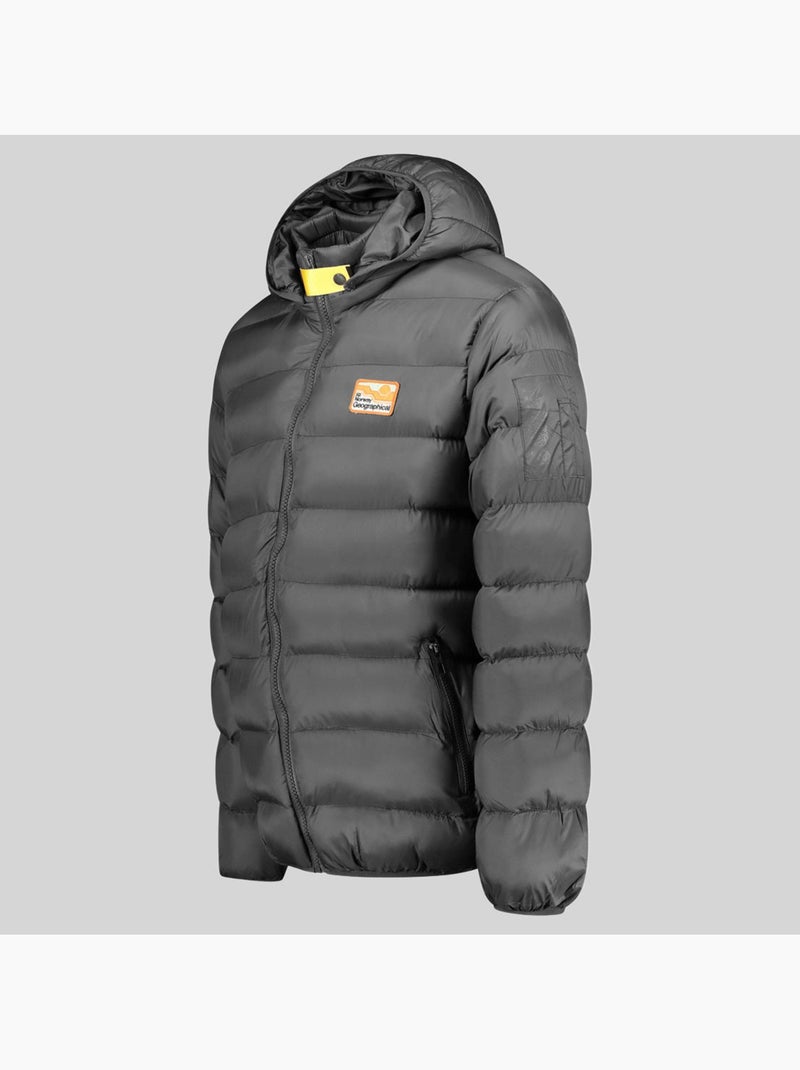 Plumífero con capucha avalanche hood – geographical norway Gris oscuro - Kiabi