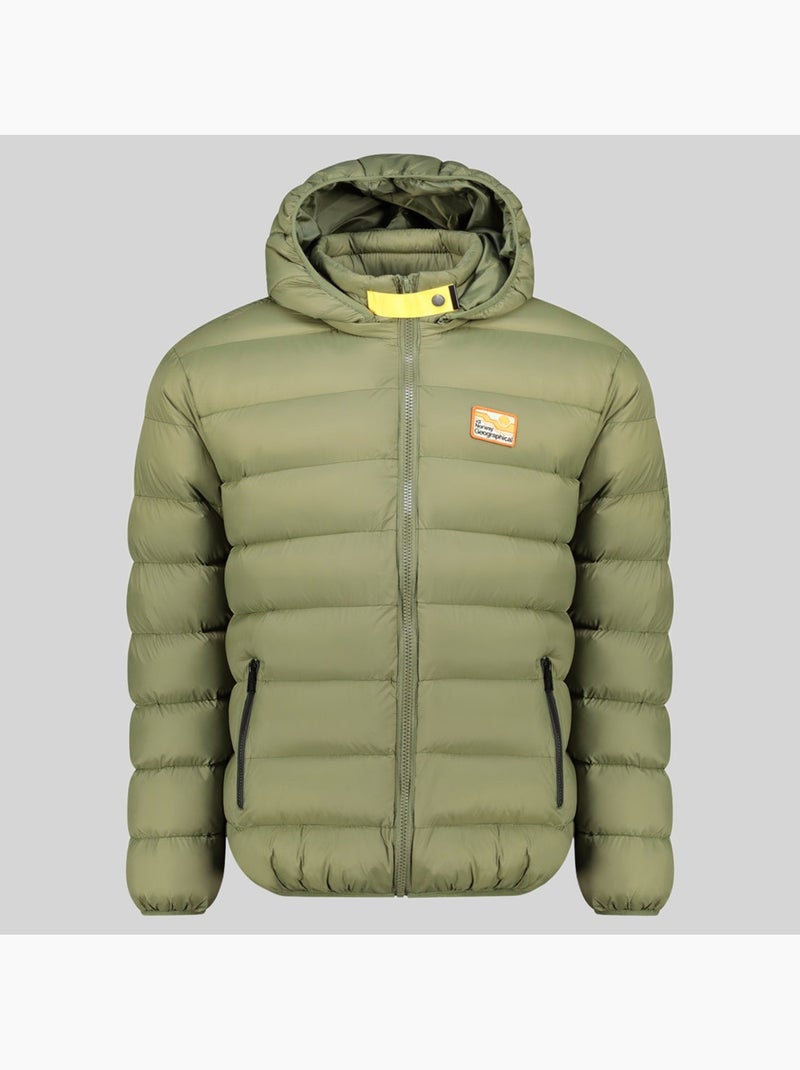Plumífero con capucha avalanche hood – geographical norway Verde oliva - Kiabi