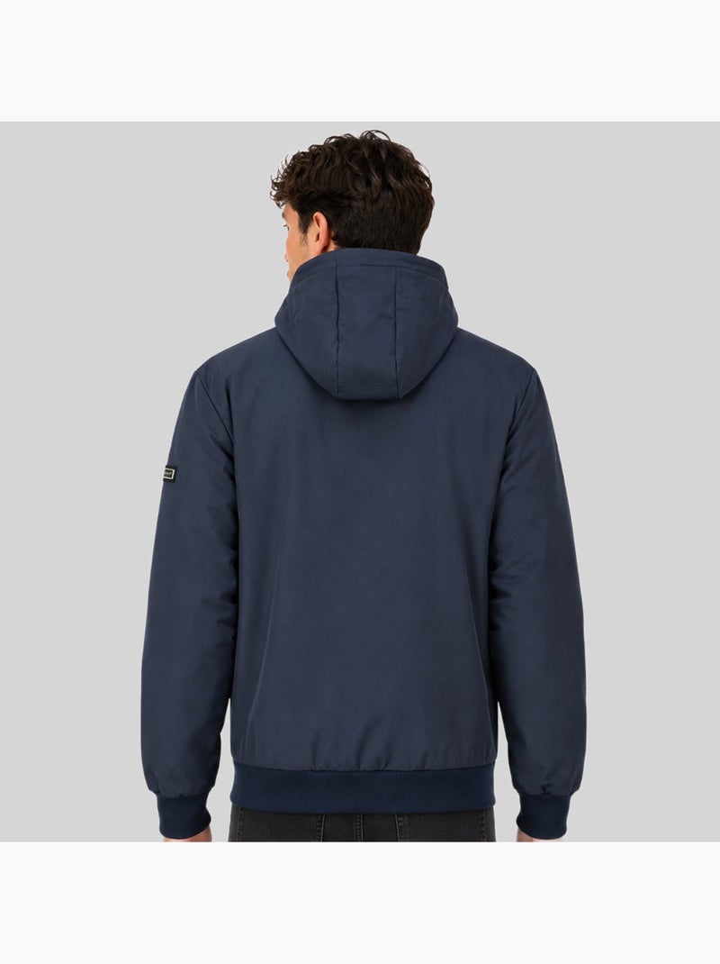 Plumífero con capucha badide – geographical norway Azul marino - Kiabi