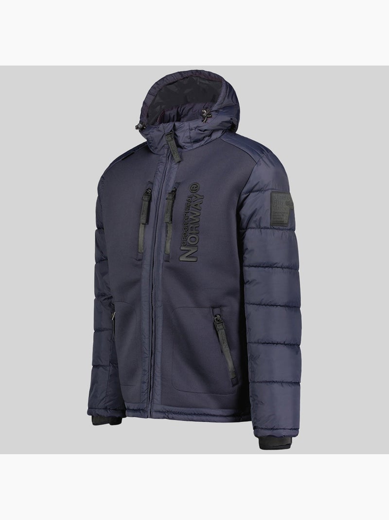 Plumífero con capucha beachwood – geographical norway Azul marino - Kiabi
