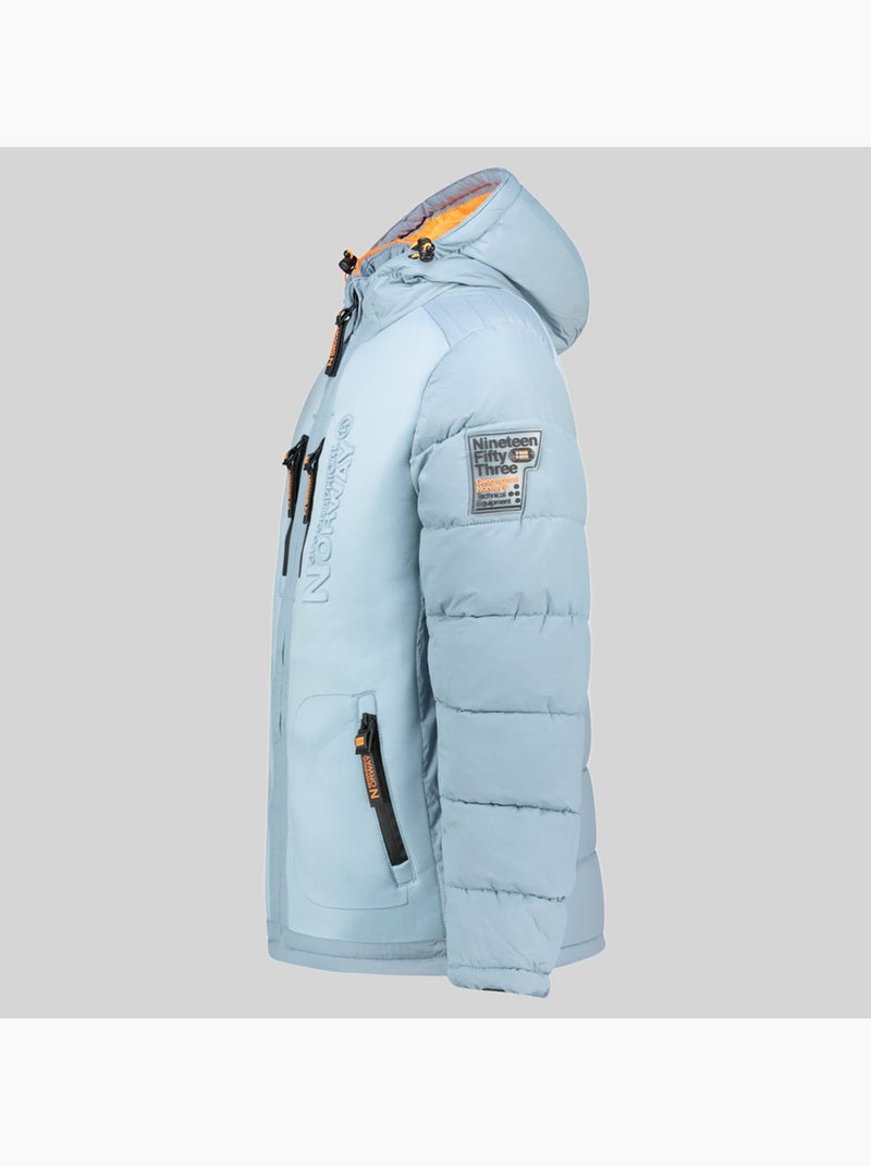 Plumífero con capucha beachwood – geographical norway Azul polar - Kiabi
