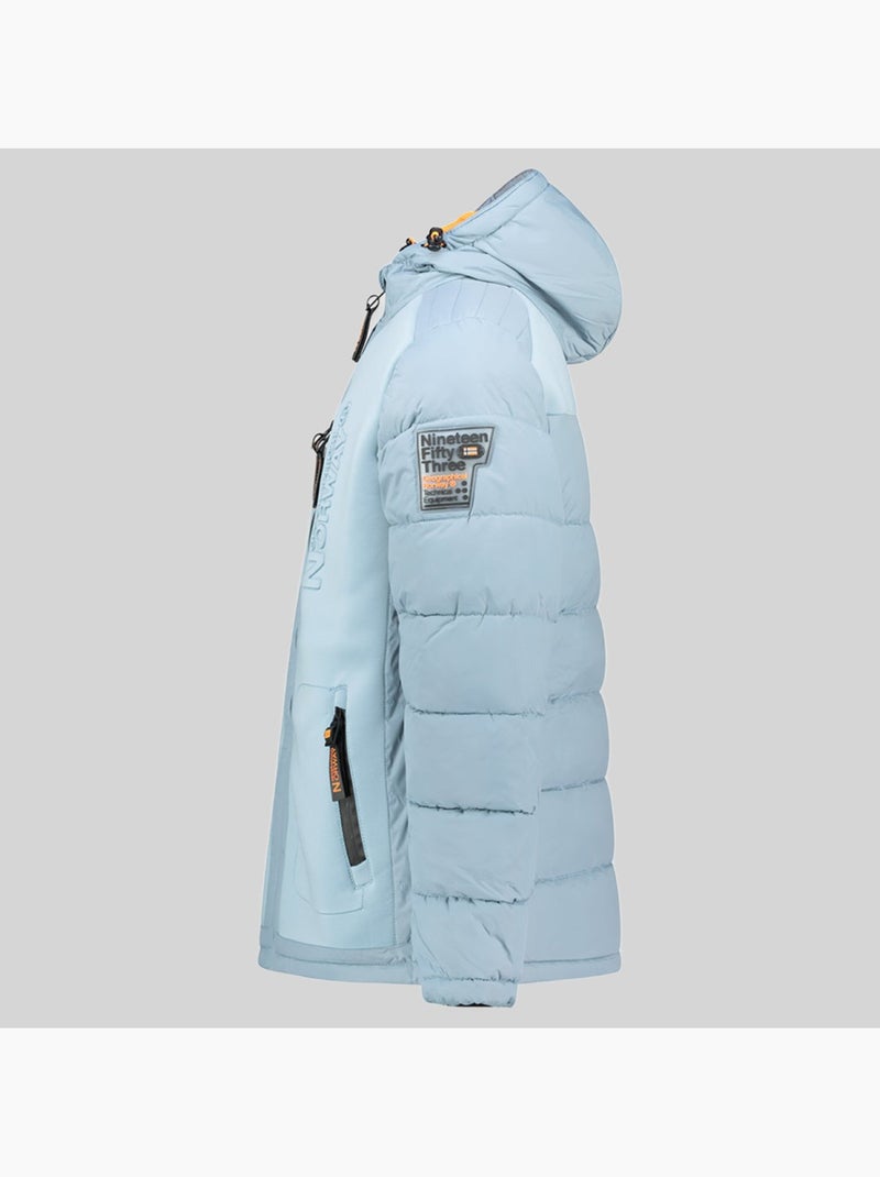 Plumífero con capucha beachwood – geographical norway Azul polar - Kiabi