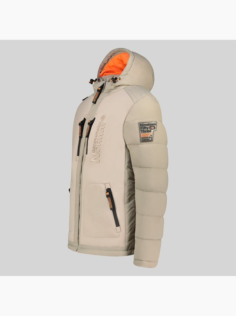 Plumífero con capucha beachwood – geographical norway Beige - Kiabi