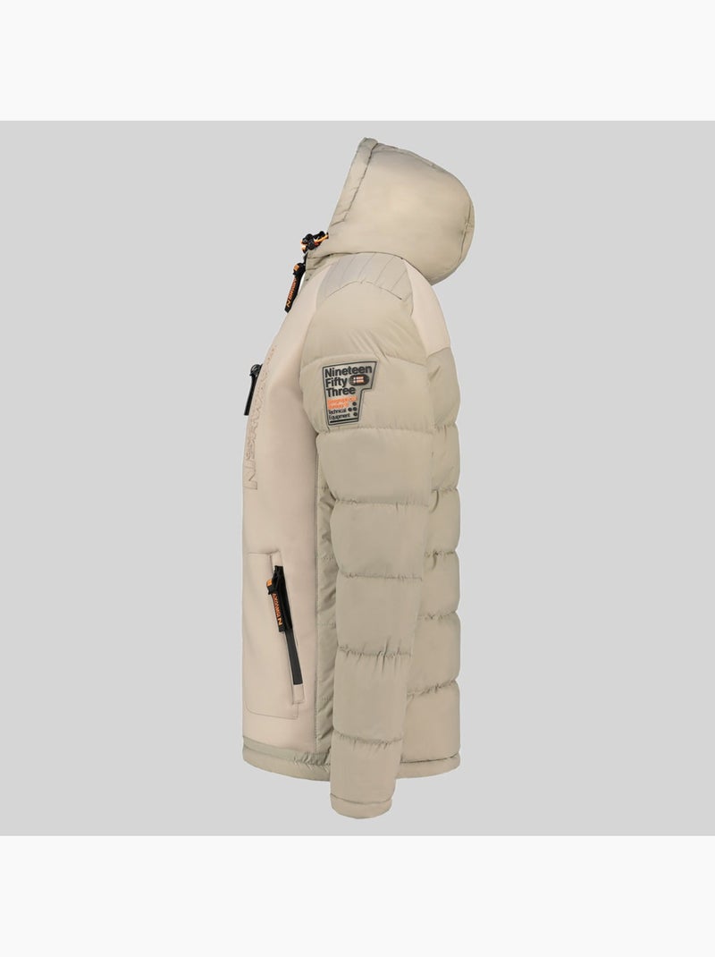 Plumífero con capucha beachwood – geographical norway Beige - Kiabi