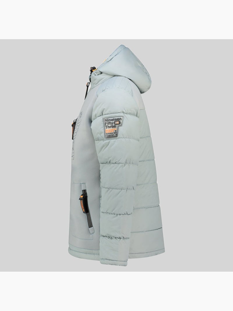 Plumífero con capucha beachwood – geographical norway Gris claro - Kiabi