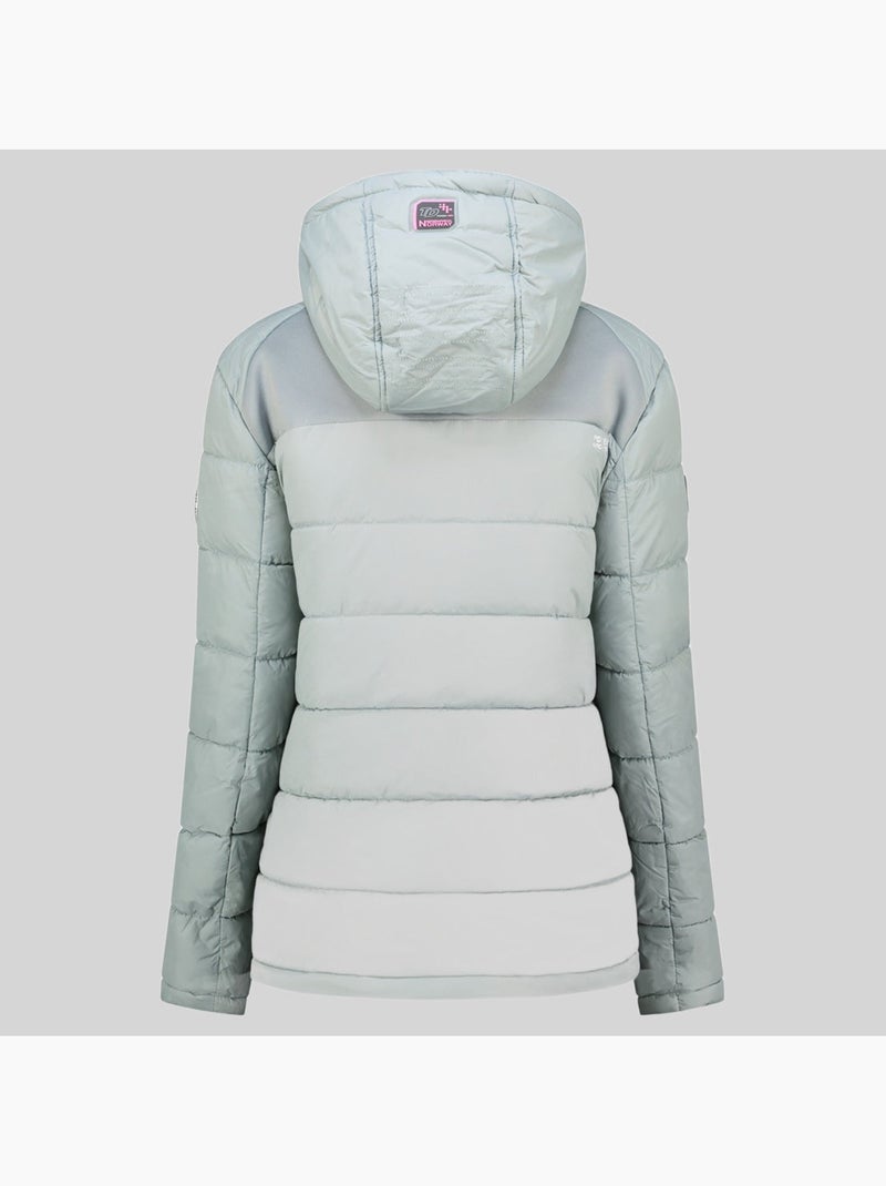 Plumífero con capucha beachwood – geographical norway Gris claro - Kiabi